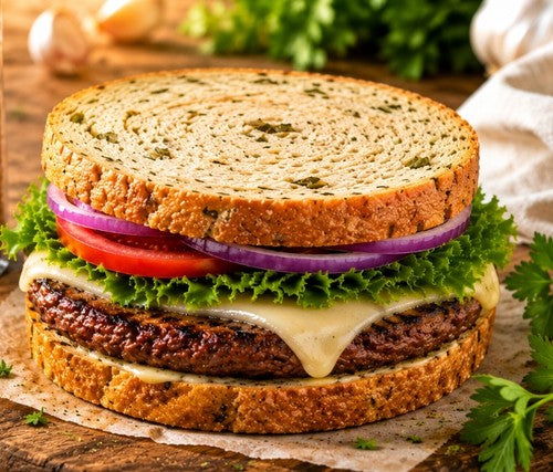 Summer Garlic Parmesan & Herb Burger