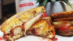 Bacon, Strawberry and Fontina grilled Cheese